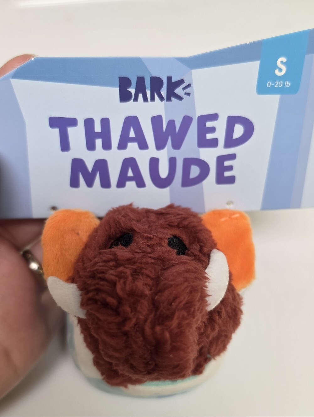 🦣🐶 Thawed Maude Wooly Mammoth Barkbox Toy Small Dog Size